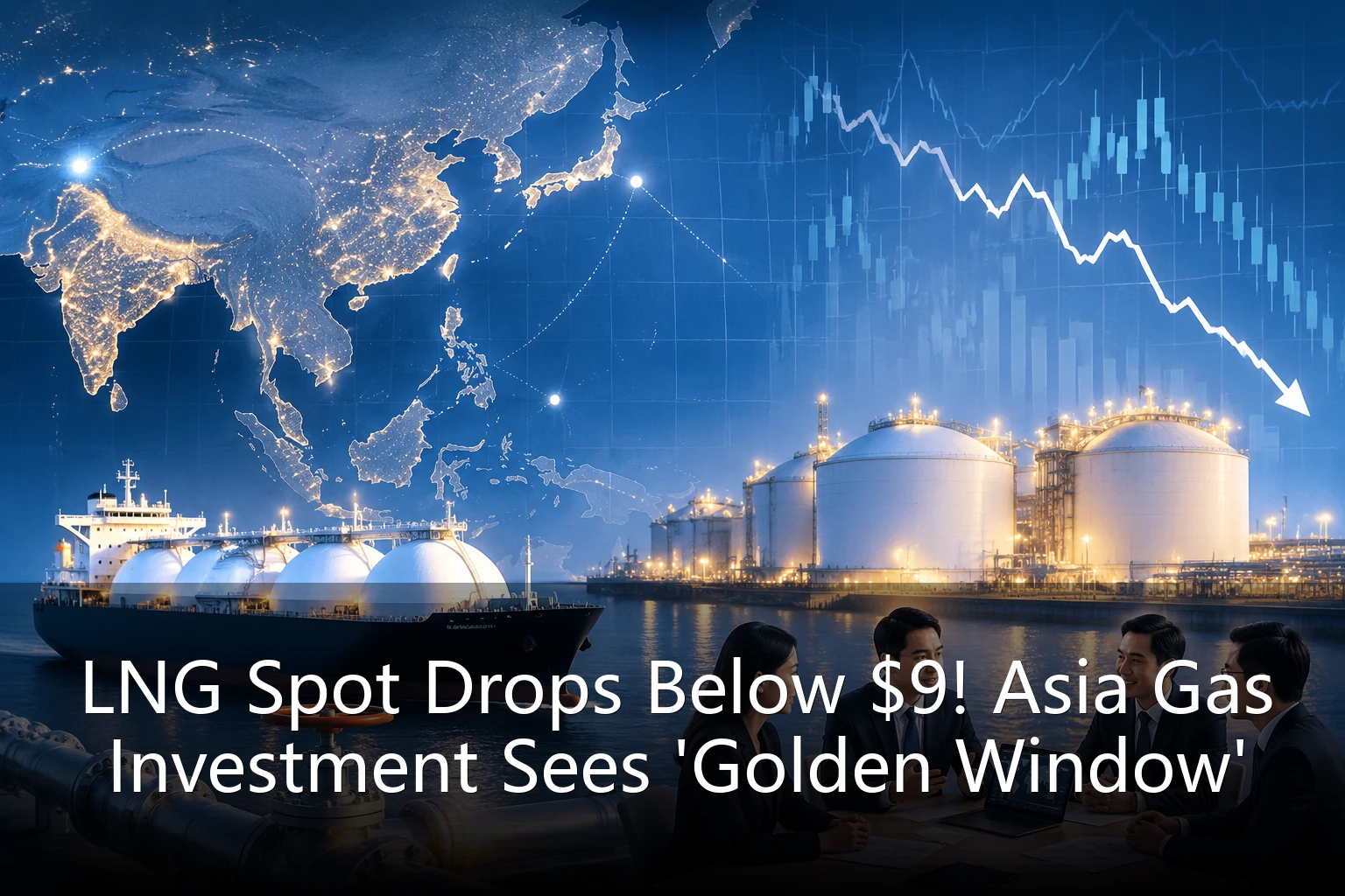 LNG Spot Drops Below $9! Asia Gas Investment Sees 'Golden Window'