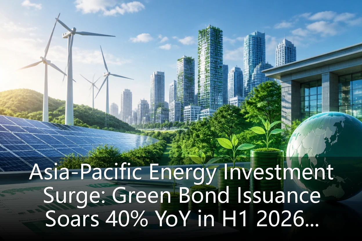 Asia-Pacific Energy Investment Surge: Green Bond Issuance Soars 40% YoY in H1 2026, Institutions Rush into ESG