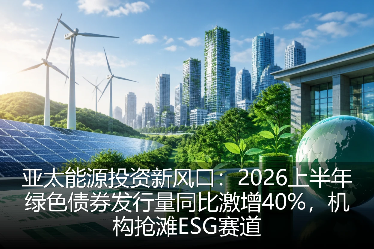 亚太能源投资新风口：2026上半年绿色债券发行量同比激增40%，机构抢滩ESG赛道
