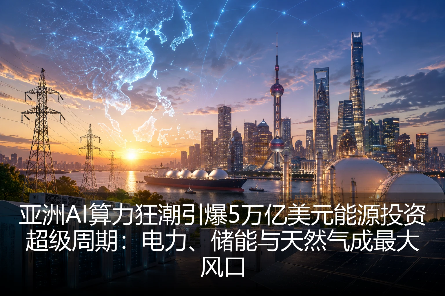 亚洲AI算力狂潮引爆5万亿美元能源投资超级周期：电力、储能与天然气成最大风口
