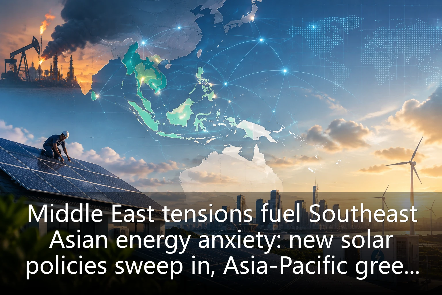 Middle East tensions fuel Southeast Asian energy anxiety: new solar policies sweep in, Asia-Pacific green transition accelerates