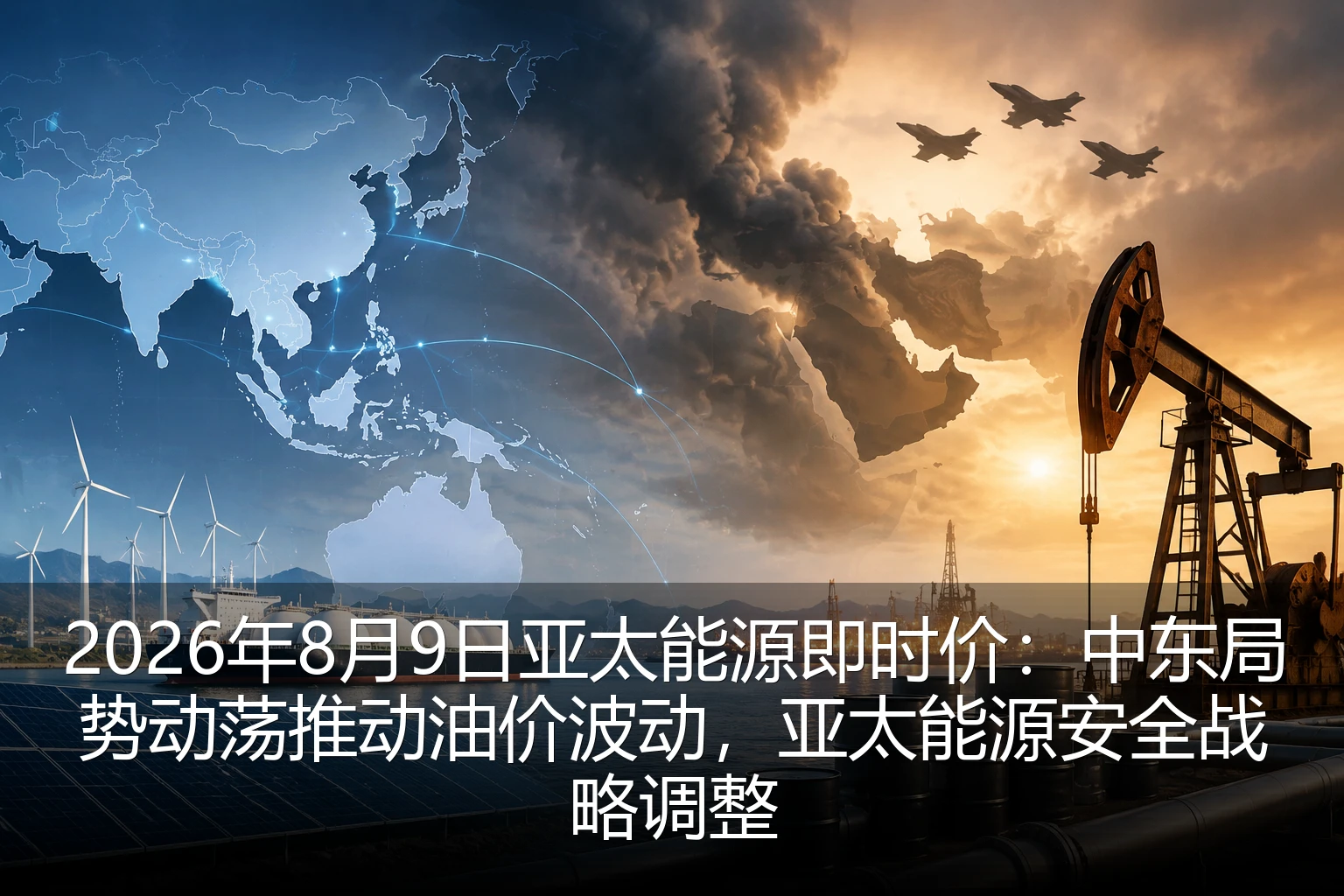 2026年8月9日亚太能源即时价:中东局势动荡推动油价波动,亚太能源安全战略调整
