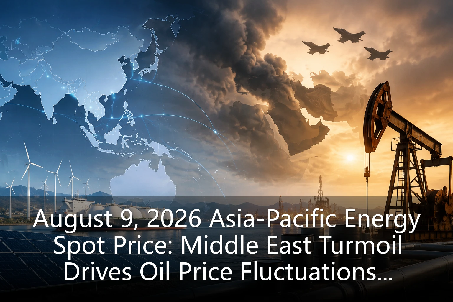 August 9, 2026 Asia-Pacific Energy Spot Price: Middle East Turmoil Drives Oil Price Fluctuations, Asia-Pacific Energy Security Strategy Adjustment
