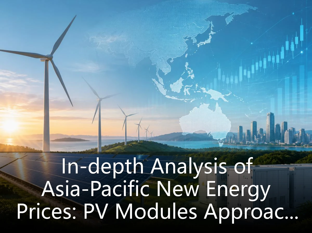 In-depth Analysis of Asia-Pacific New Energy Prices: PV Modules Approach Cost Line, Wind Power Cost Decline Trend Evident—September 2026 Industry Dynamics and Outlook