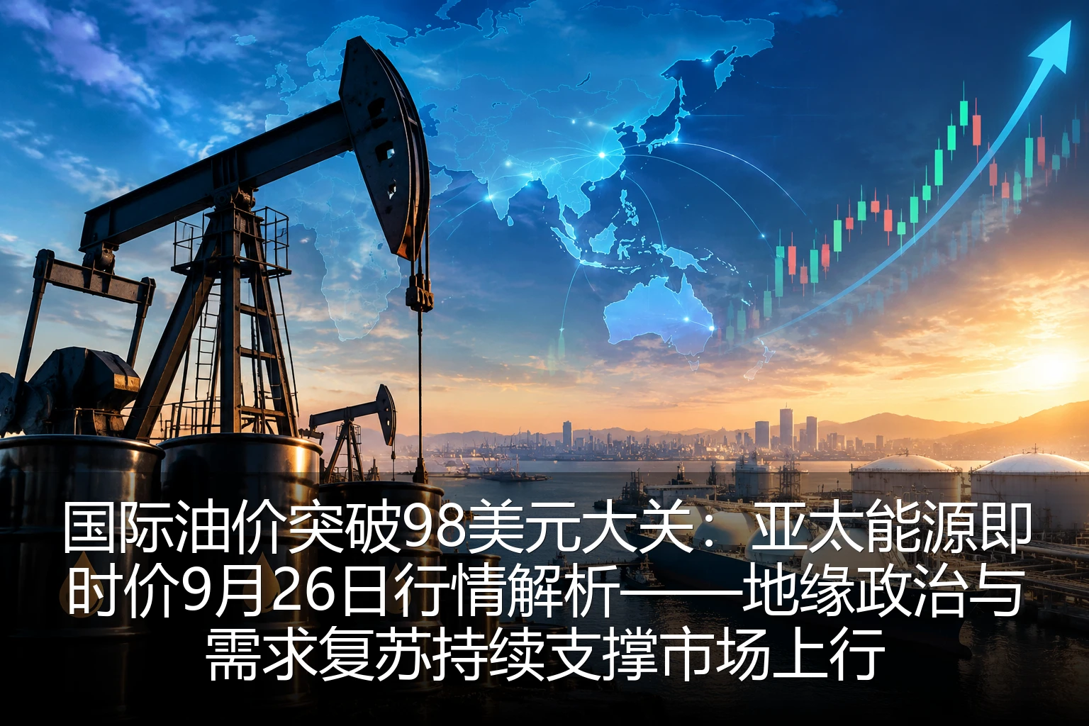 国际油价突破98美元大关：亚太能源即时价9月26日行情解析——地缘政治与需求复苏持续支撑市场上行