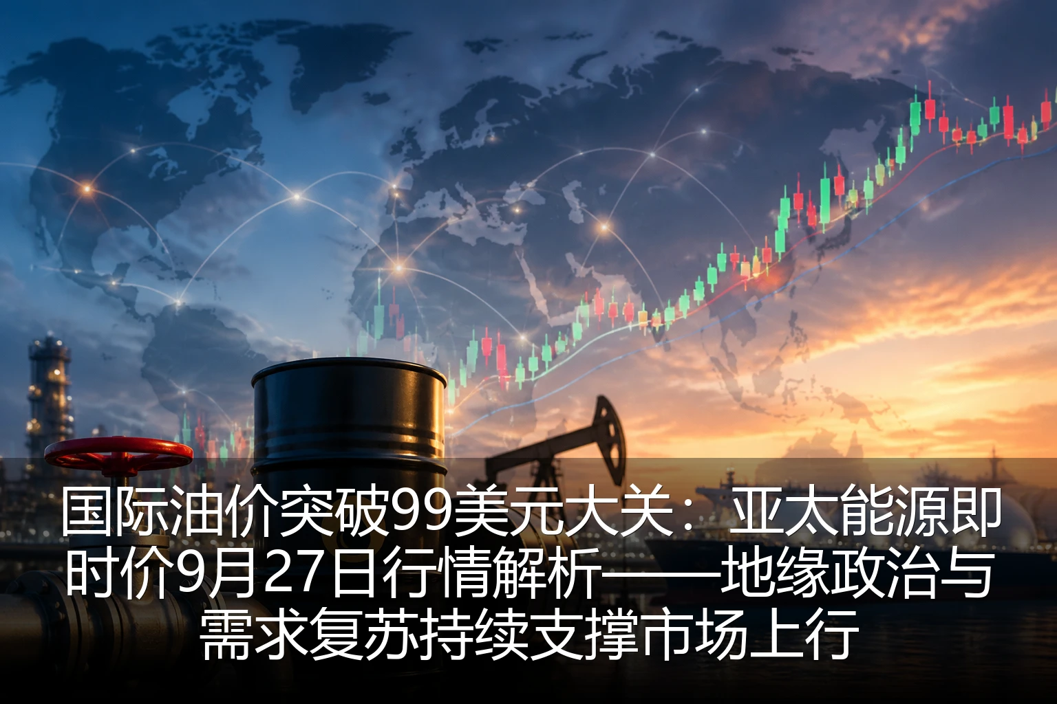 国际油价突破99美元大关：亚太能源即时价9月27日行情解析——地缘政治与需求复苏持续支撑市场上行